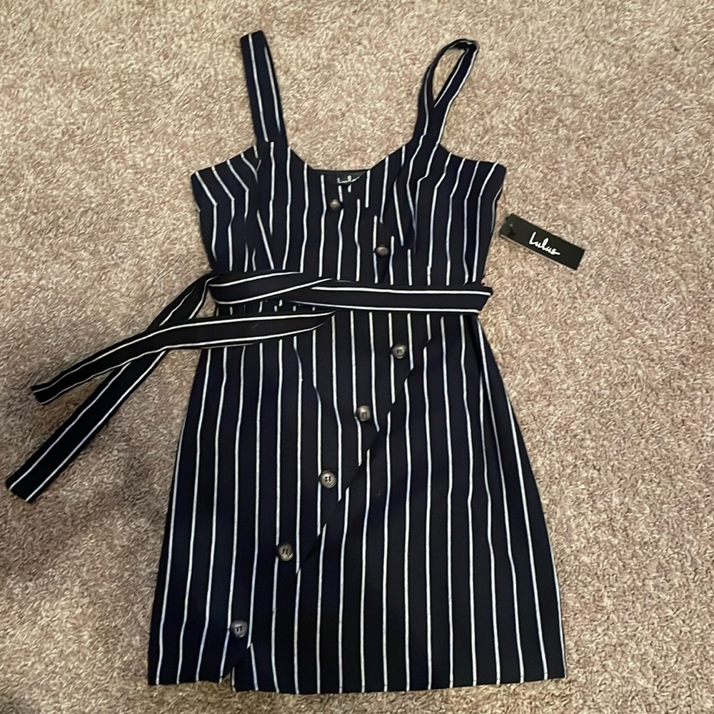Lulus striped mini dress